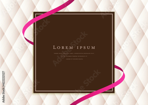 luxury ribbon frame design