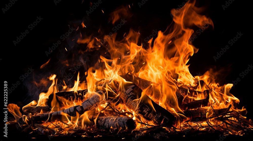 Fire flames on black background, abstract fire flames isolated on black background
Fire flames on black background, abstract fire flames isolated on black background