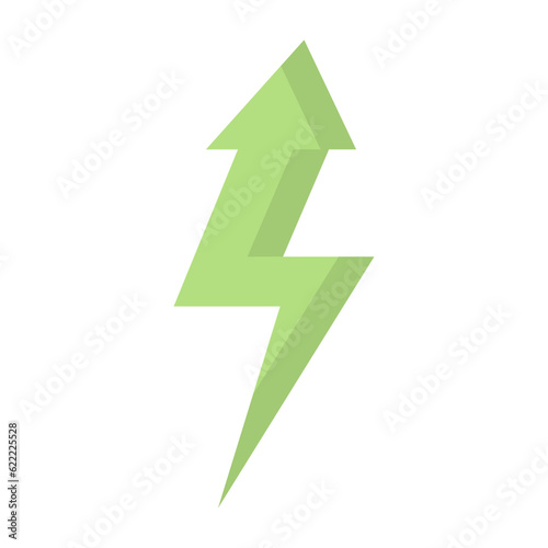 Flash Arrow Flat Icon