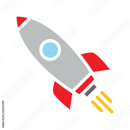 Free Download rocket sign symbol vector glyph color icon - GFXLoad