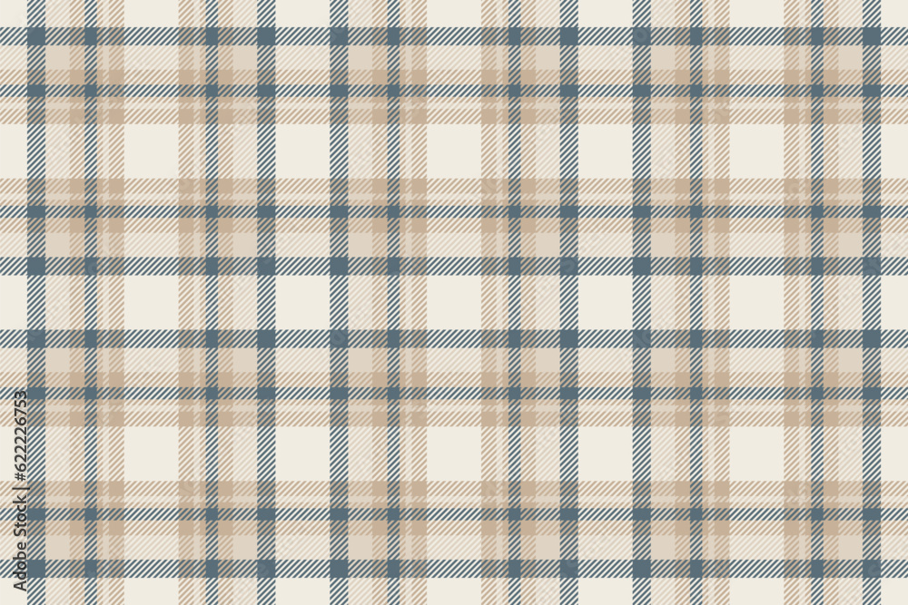 Seamless texture pattern of textile check tartan with a fabric background plaid vector.