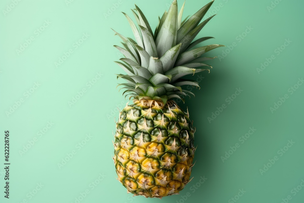 Ripe pineapple fruit. Generate Ai