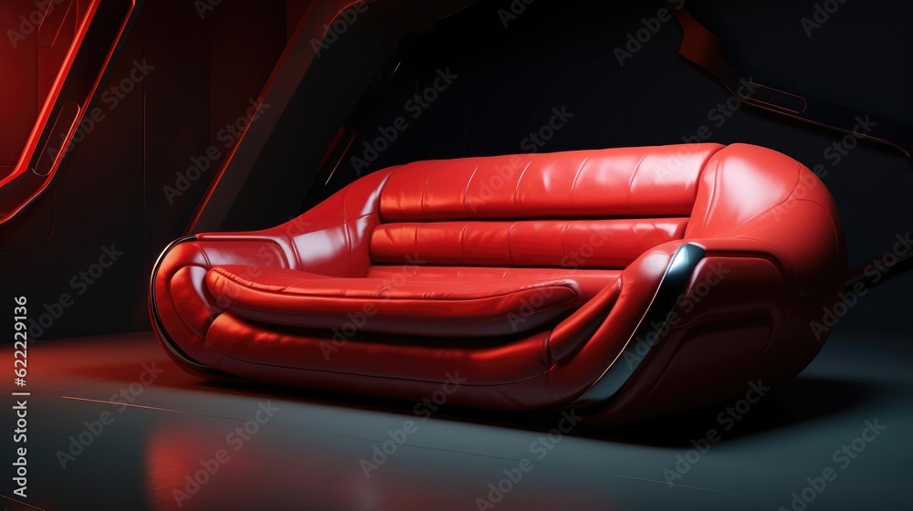 The sofa of the future in the interior
