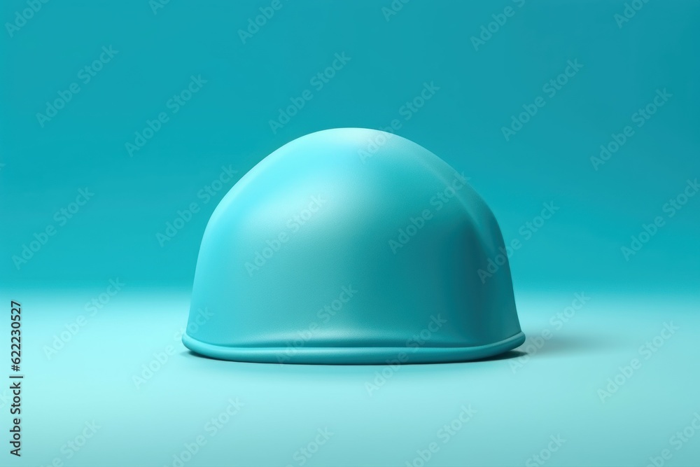 Fototapeta premium Swimming cap mockup background. Generate Ai