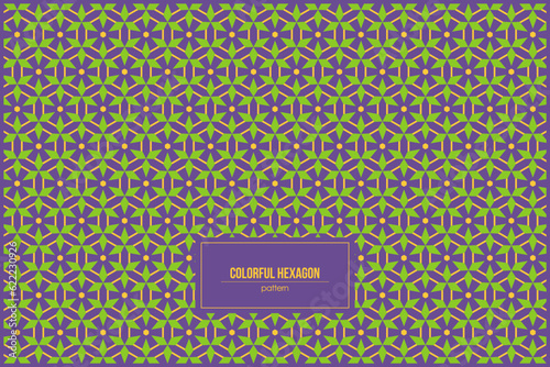 colorful hexagon pattern for creative background