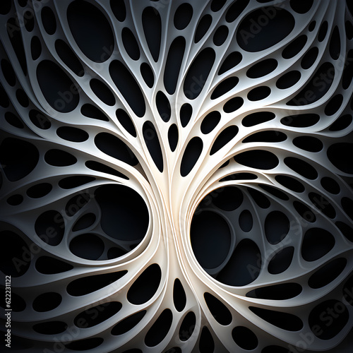 Wallpaper Mural Picture a simple, elegant fractal pattern, composed of a repeating geometric shape that adds depth and complexity. A minimalist, modern style in a monochromatic black and white palette. Torontodigital.ca