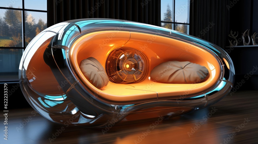The sofa of the future in the interior