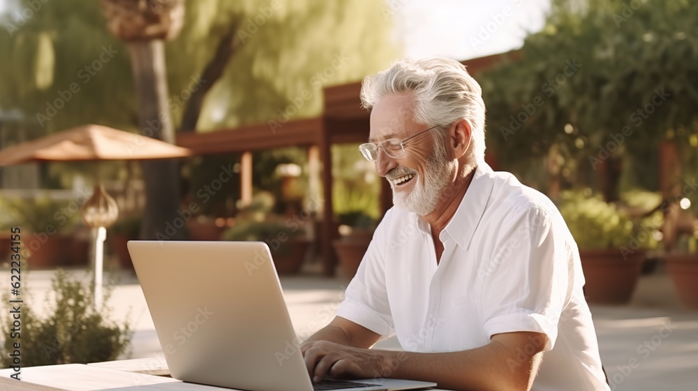 Professional businessman working on laptop Professional businessman working on laptop