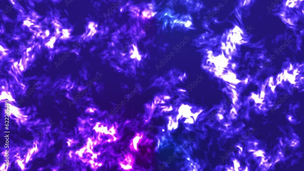 Fire wall in slow motion in Multicolored with a seamless loop of a wall