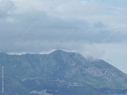 mountains and clouds