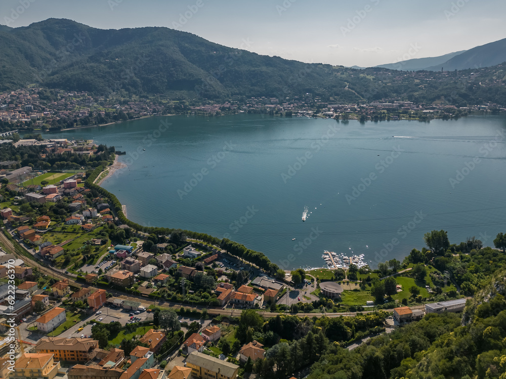 Aerial View Italy, Lake Como