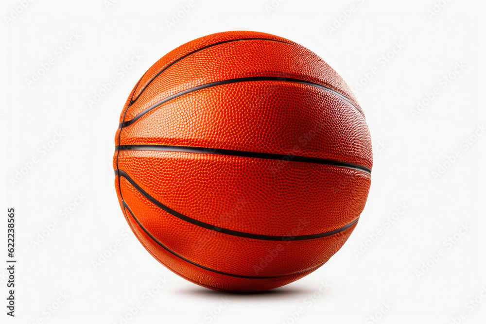 Fototapeta premium Clean and Simple Basketball. Generative AI