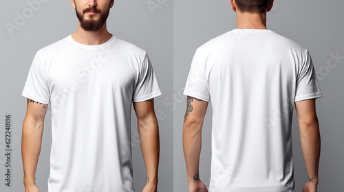white t shirt mock up. Generative AI