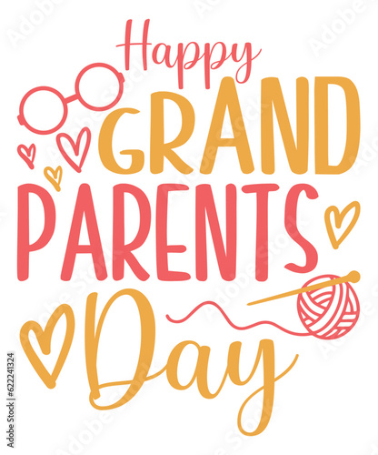 Happy grandparents day saying svg designs.