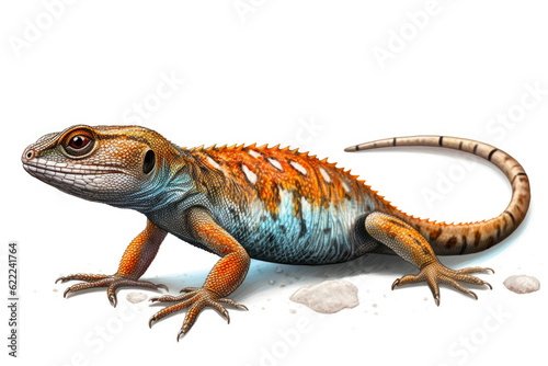 Elegant Reptile on a Seamless Background. Generative AI © AIproduction