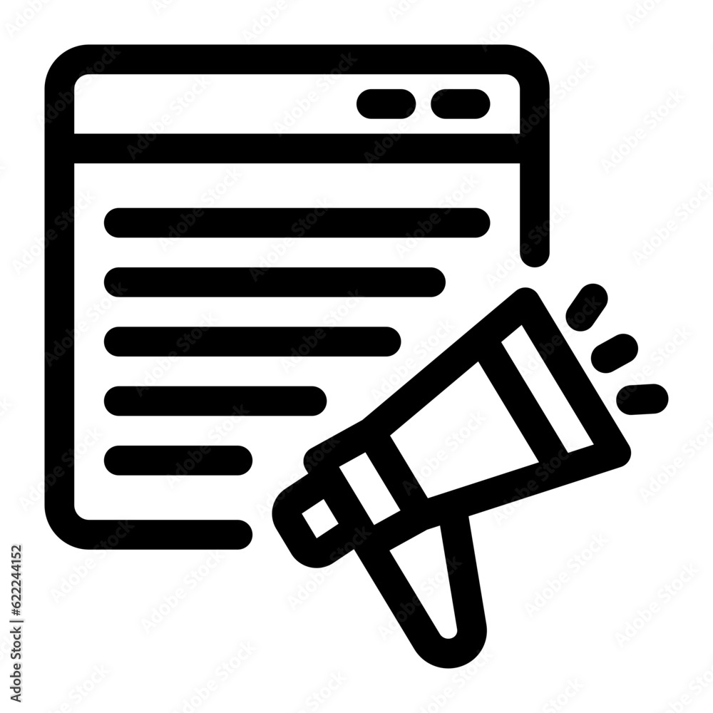 online marketing line icon online marketing line icon