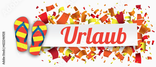 Urlaub Confetti Banner