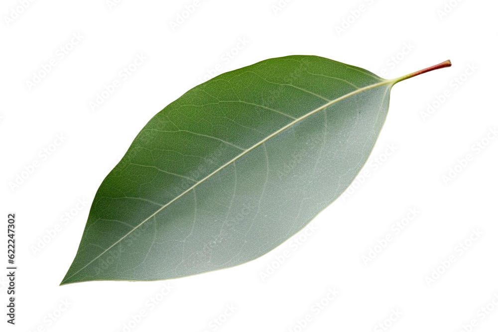 Obraz premium Eucalyptus leaf. isolated object, transparent background