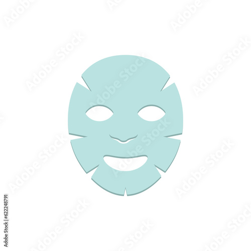 Face mask skin care, spa care. Cosmetology, medicine and healthcare. Vector illustration in flat style