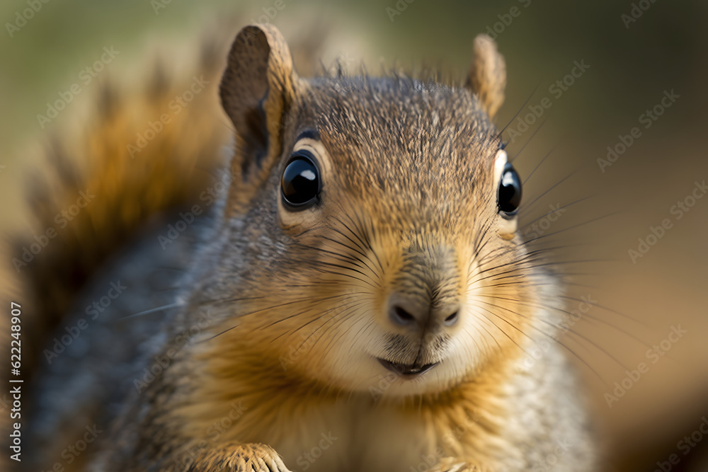Closeup of a baby squirrels face Closeup of a baby squirrels face