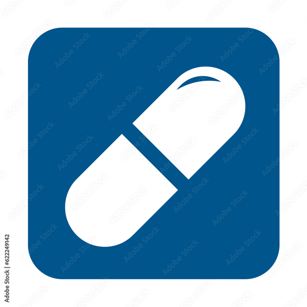 Pill icon in trendy flat style isolated. Pill icon page symbol for your web site design Pill icon in trendy flat style isolated. Pill icon page symbol for your web site design
