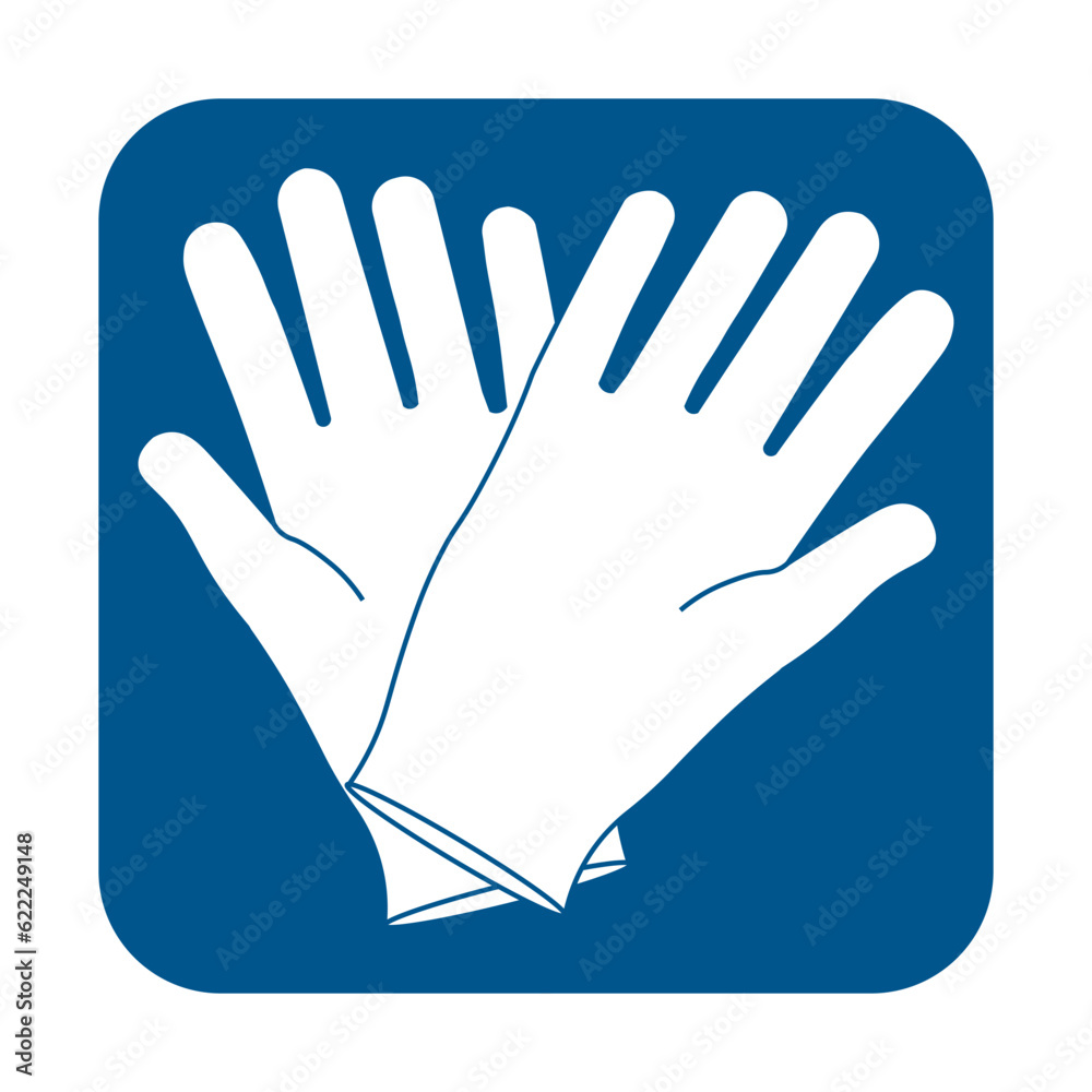 Fototapeta premium Pair of gloves. Sterile latex equipment for medical workers