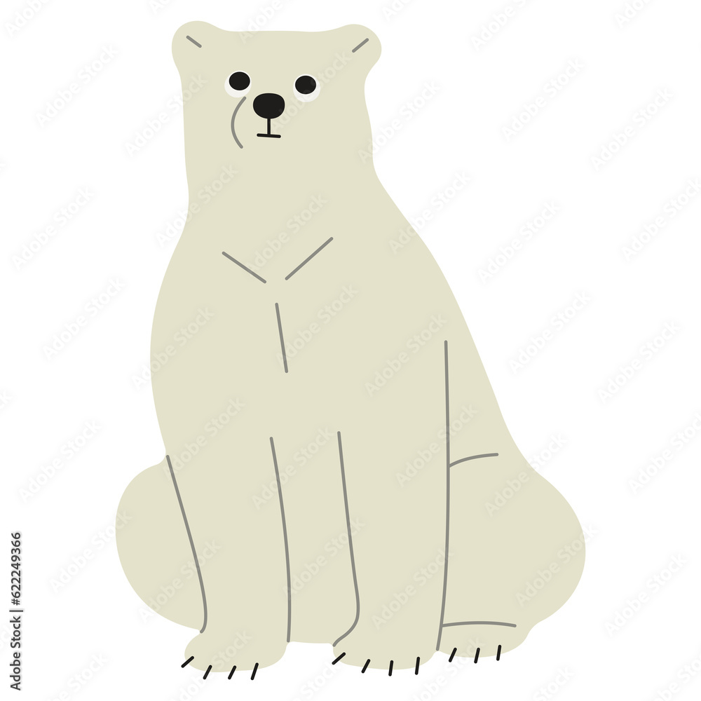 Obraz premium Polar Bear Single 40 PNG