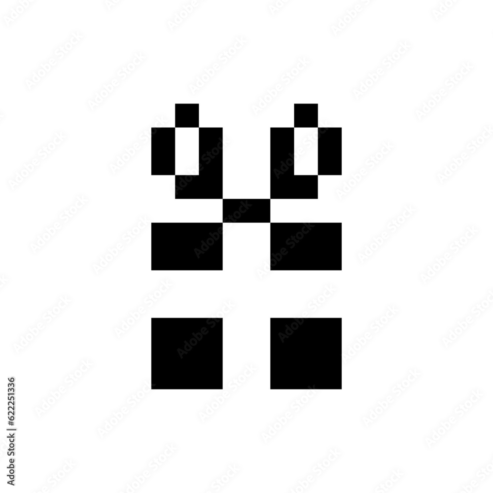 pixelated gift icon pixelated gift icon