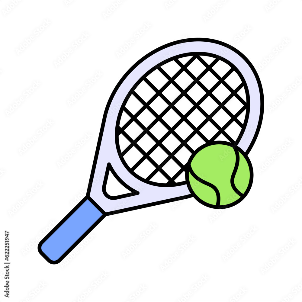 Tennis icon vector sign symbol for design, vector illustration on white background