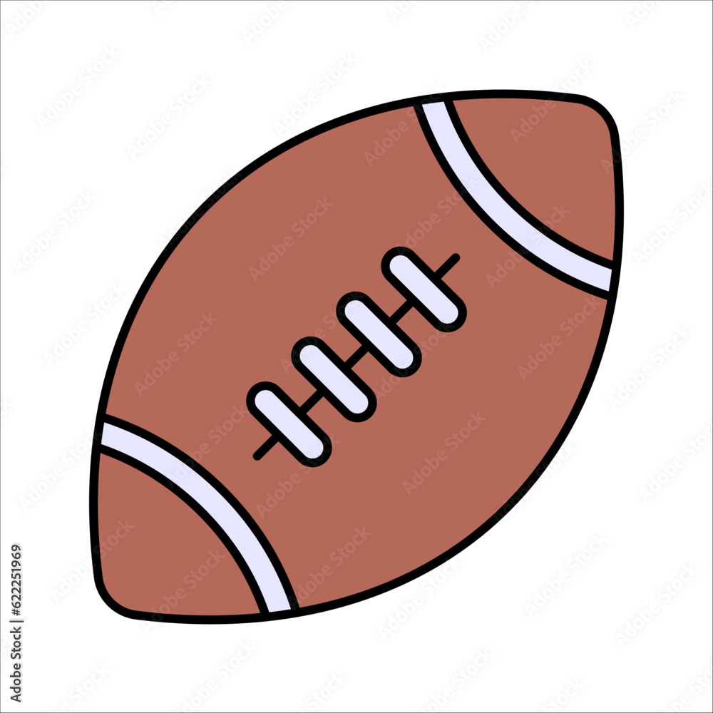 american football line icon design vector template, vector illustration on white background american football line icon design vector template, vector illustration on white background