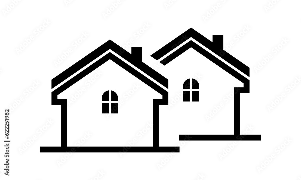 home icon real estate logo vector