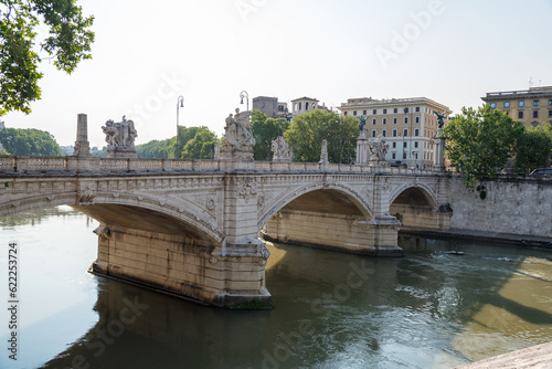 Ponte Umberto 1 bridge to Trastevere district in Rome © OttoPles