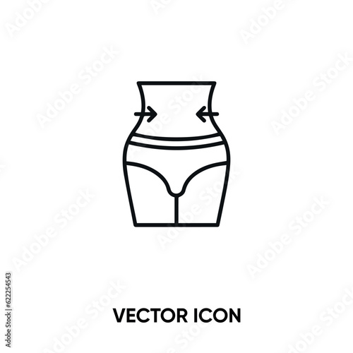 Lose weight vector icon . Modern, simple flat vector illustration for website or mobile app. Weight lose symbol, logo illustration. Pixel perfect vector graphics