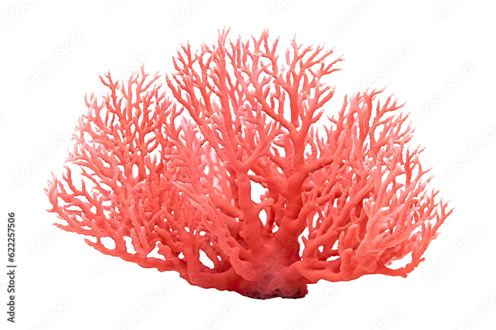  coral, on transparent background (PNG). Generative AI.