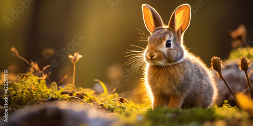 rabbit in the grass,generative ai