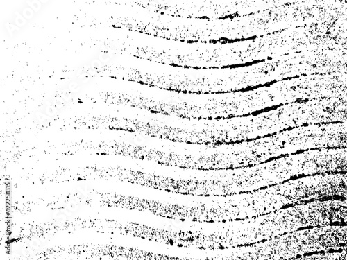 A visually striking abstract grunge texture with a captivating blend of large and small coarse grains. The wavy lines and distressed overlay create a dynamic and edgy effect