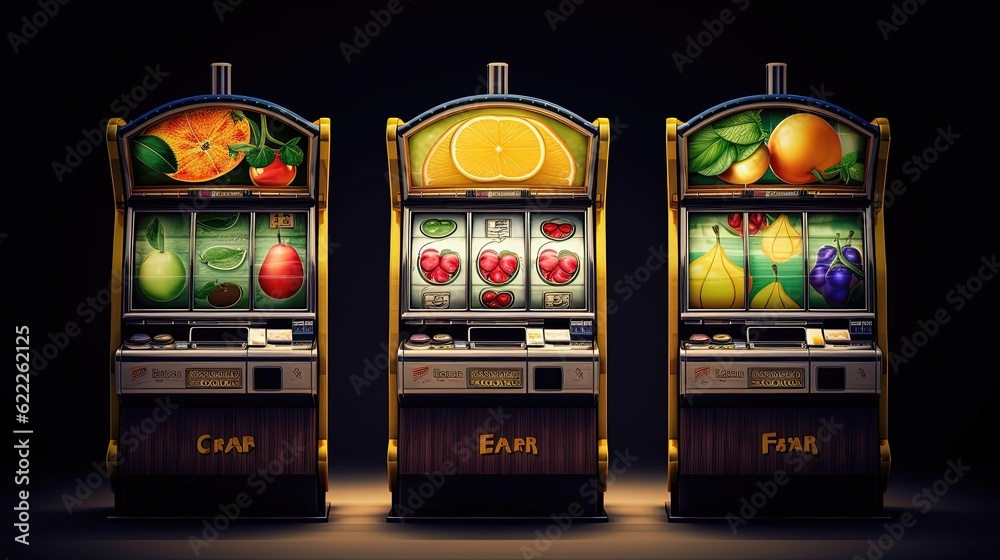 Classic slot machines and their distinctive features. With their vintage aesthetics, familiar symbols, and easy-to-understand mechanics. Generated by AI. Classic slot machines and their distinctive features. With their vintage aesthetics, familiar symbols, and easy-to-understand mechanics. Generated by AI.