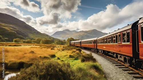Rail journeys that take you through stunning landscapes and transport you back in time to explore historic sites. Generated by AI.