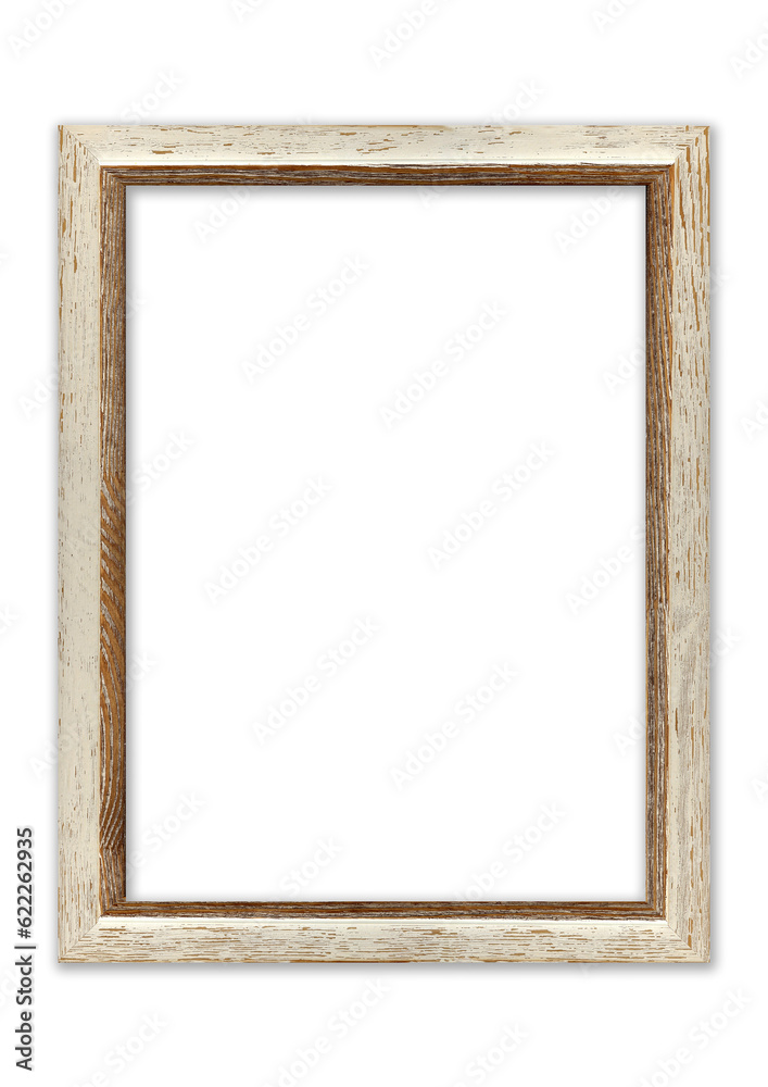Modern grunge mockup portrait frame of rough light brown natural wood on transparent background Modern grunge mockup portrait frame of rough light brown natural wood on transparent background