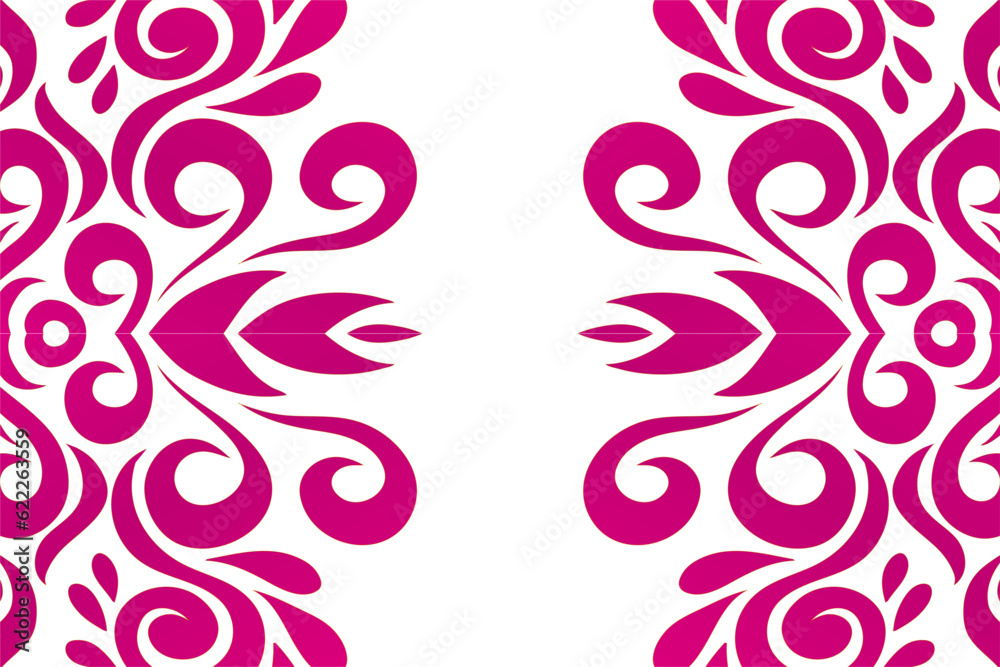 Beautiful colourful white and pink flower floral gradient batik line art pattern background pattern Beautiful colourful white and pink flower floral gradient batik line art pattern background pattern