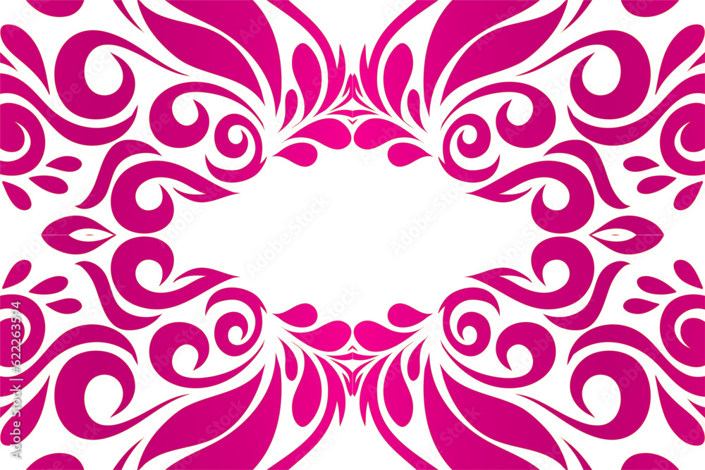 Beautiful colourful white and pink flower floral gradient batik line art pattern background pattern Beautiful colourful white and pink flower floral gradient batik line art pattern background pattern
