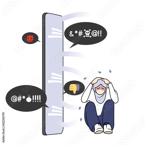 cyber bullying illustration