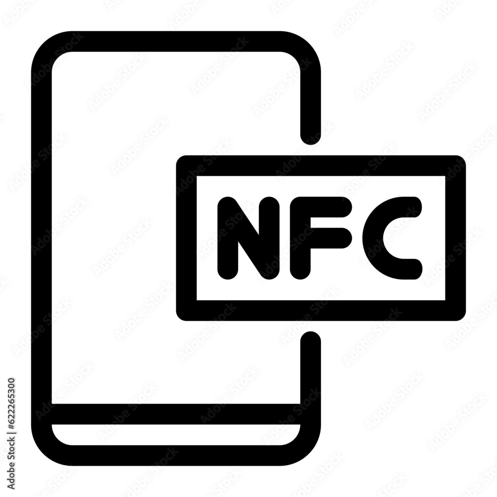 nfc line icon