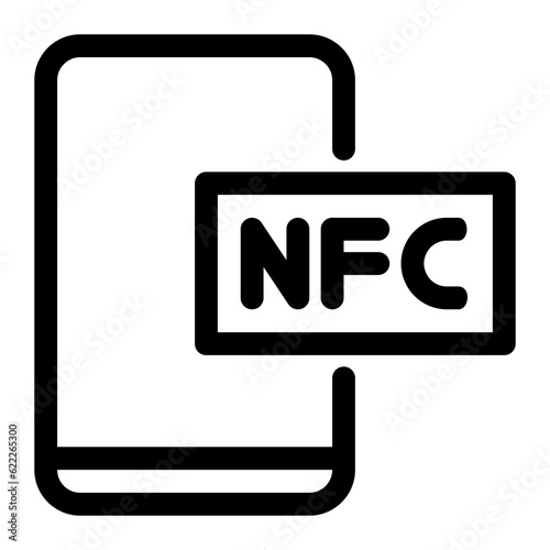 nfc line icon