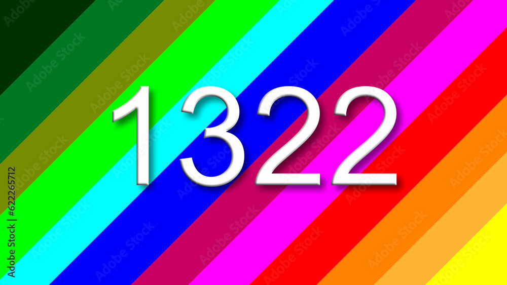 1322 colorful rainbow background year number 1322 colorful rainbow background year number