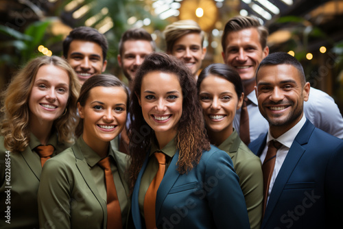 A visually appealing picture of colleagues engaged in a team-building exercise, colleagues, portrait, business Generative AI