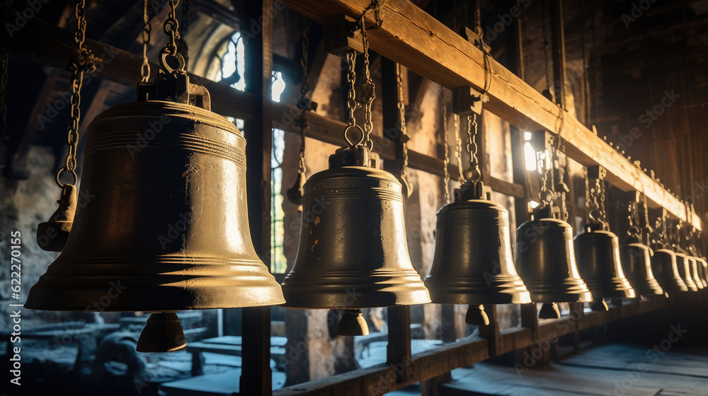 Fototapeta premium large bronze church bells