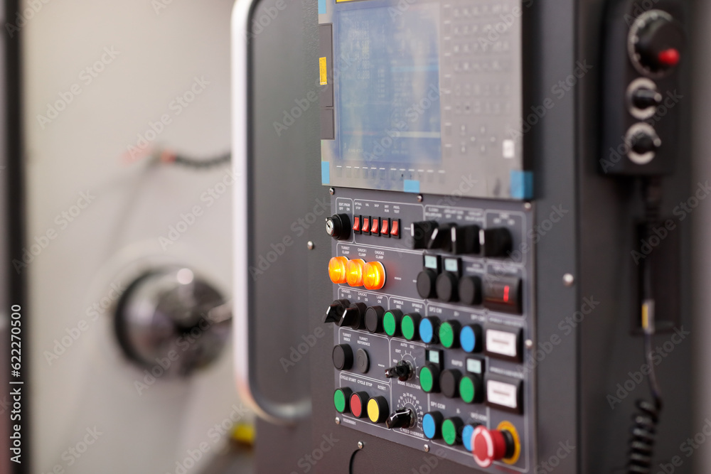 control panel of industrial CNC lathe machine control panel of industrial CNC lathe machine