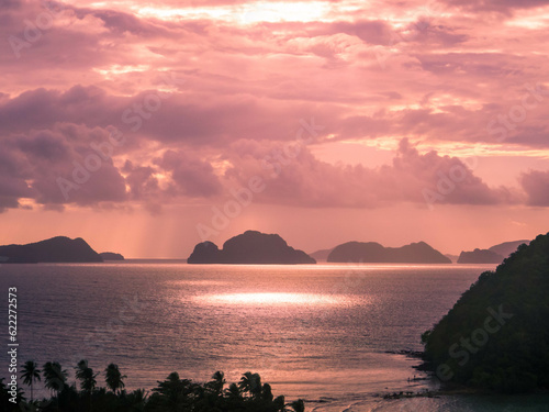 Sunset in El Nido  Palawan  Philippines