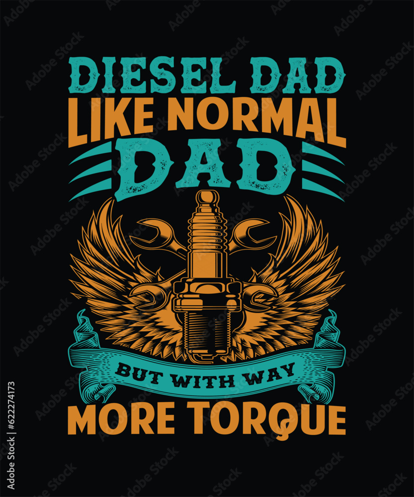 Obraz premium dad mechanic, typography, clothes, motorcycle, electrical engineer,